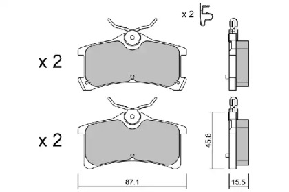 Комплект тормозных колодок AISIN BPTO-2009